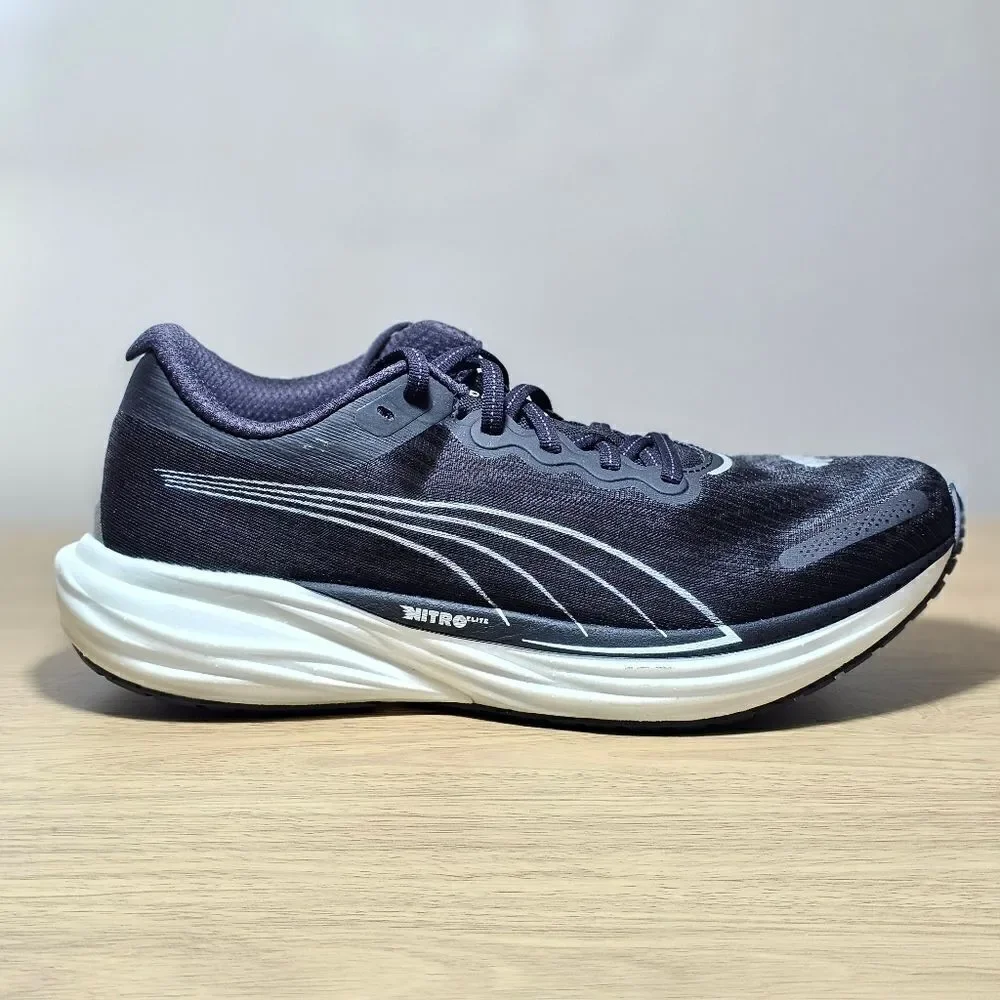 Puma Deviate Nitro 2 Elite Men's Running Shoes Black White 11 PWRPLATE New SE